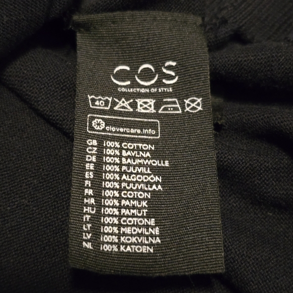 COS Draped-Back Cardigan 100 Cotton Size XS - Picture 9 of 15